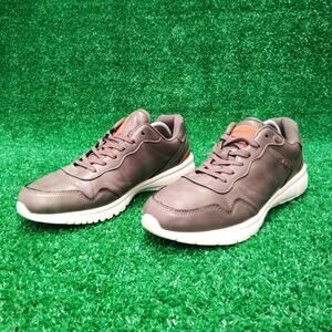 Levi’s Colby Burnish Low Top Sneakers Men Size 13 Gray Leather Comfort Lace Up